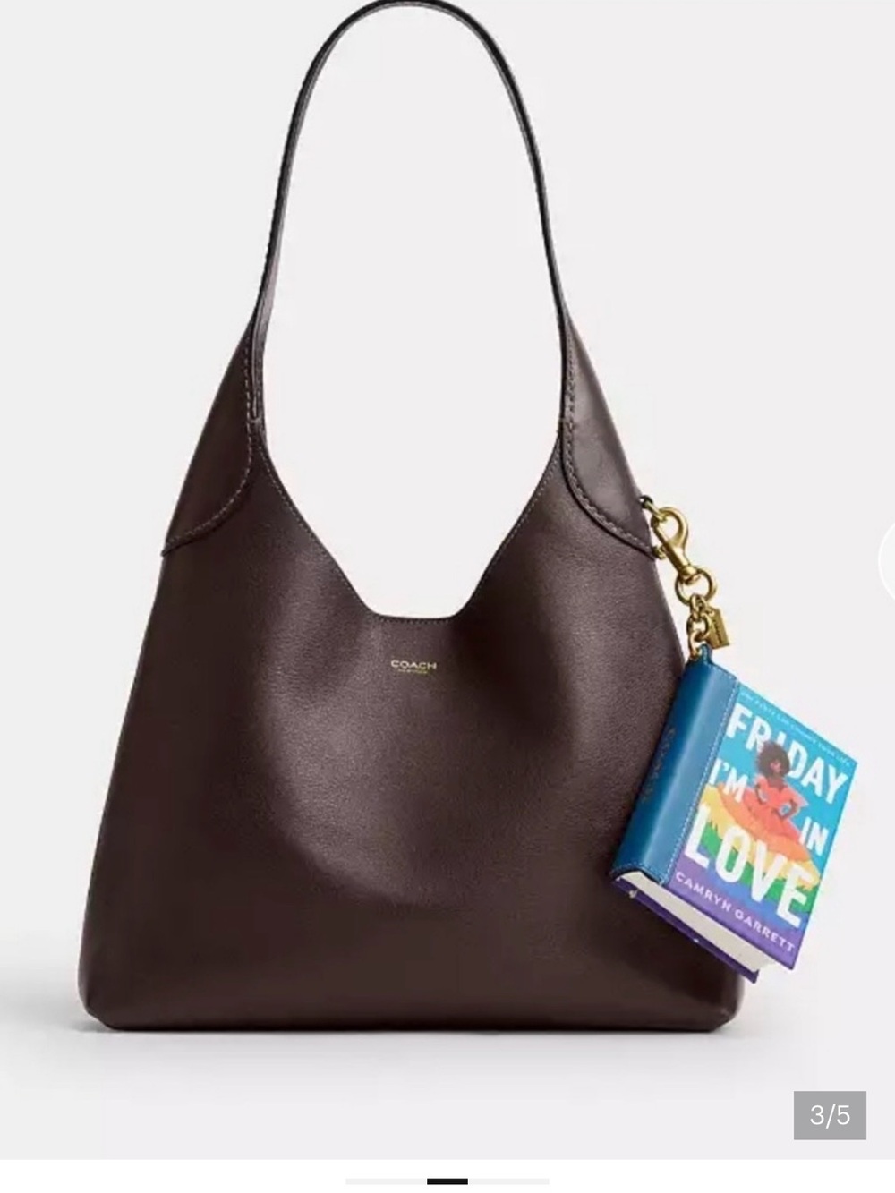 Coach Multicolor 'Friday I'm In Love' Book Charm Keychain - Picture 3 of 5